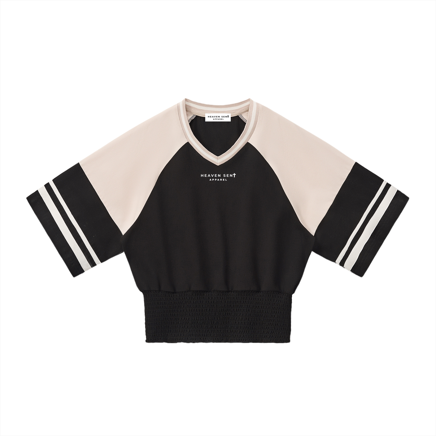 Women's Color Block Ruched T-Shirt