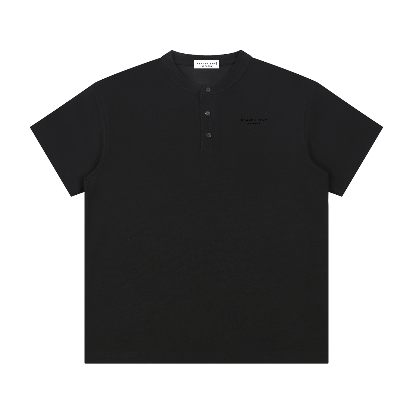 Men's Short Sleeve Henley Shirt - Heaven Sent