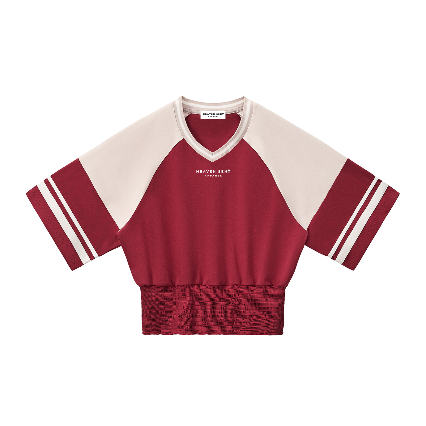 Women's Color Block Ruched T-Shirt