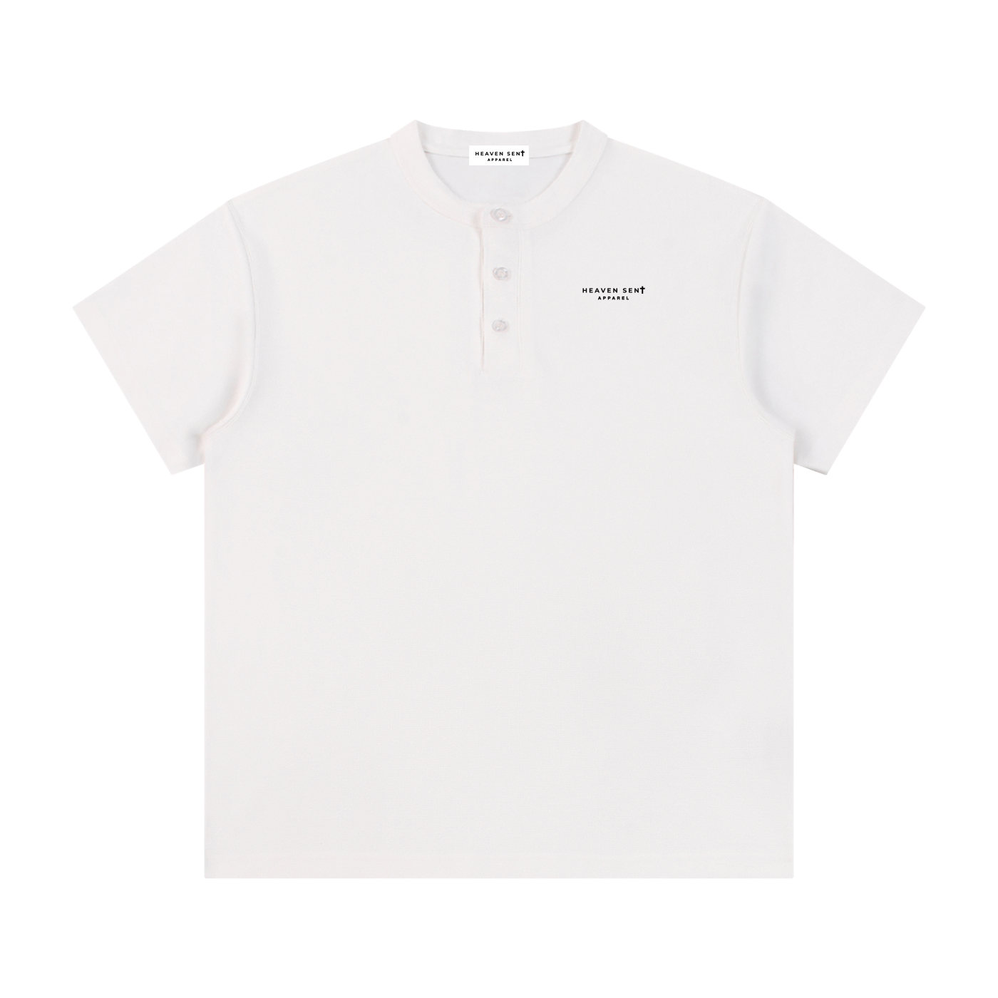 Men's Short Sleeve Henley Shirt - Heaven Sent