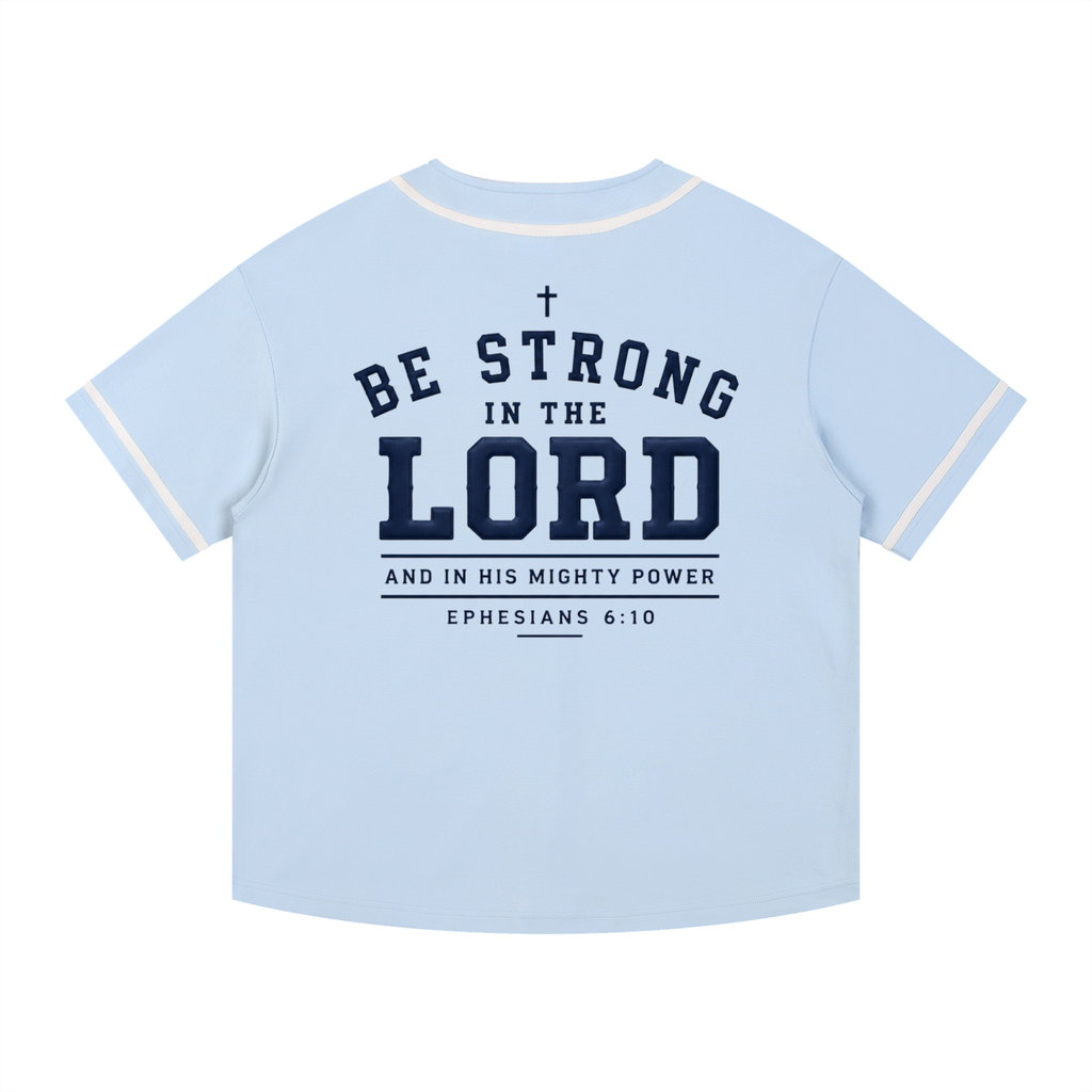 Baseball Style Button-Up Jersey - God is Good