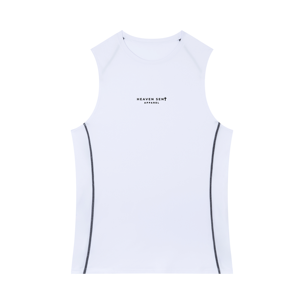 Men's Slim-Fit Topstitch Tank Top