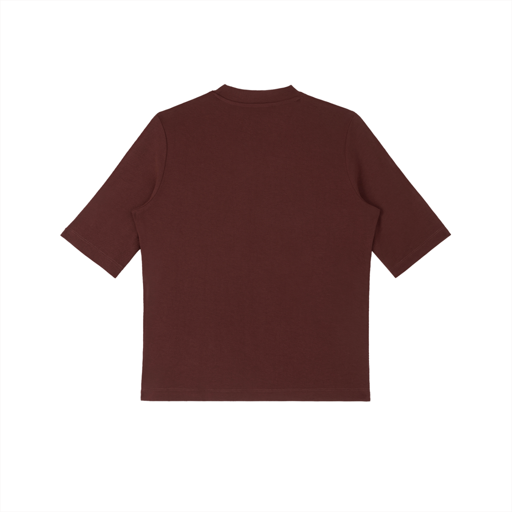 Women's Essential Mock Neck Short Sleeve T-Shirt