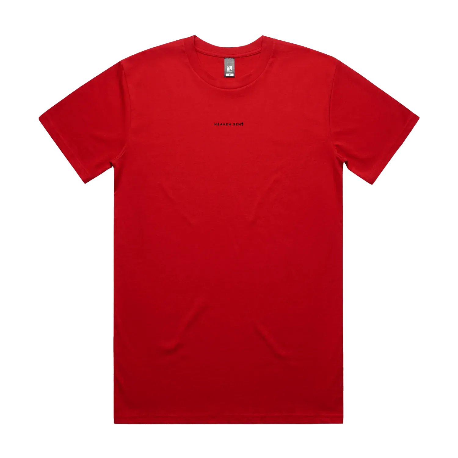 Red front flat lay