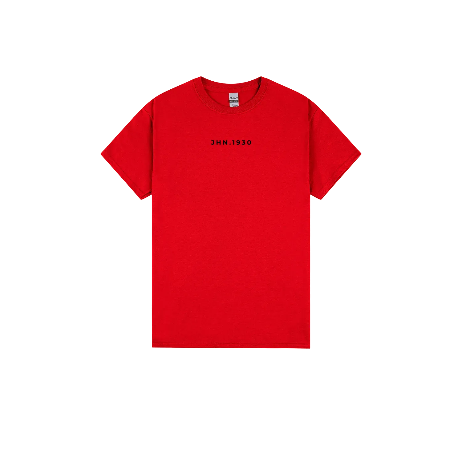 Red front flat lay