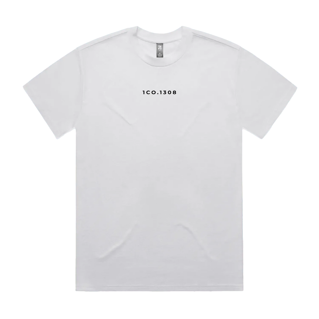 White front flat lay