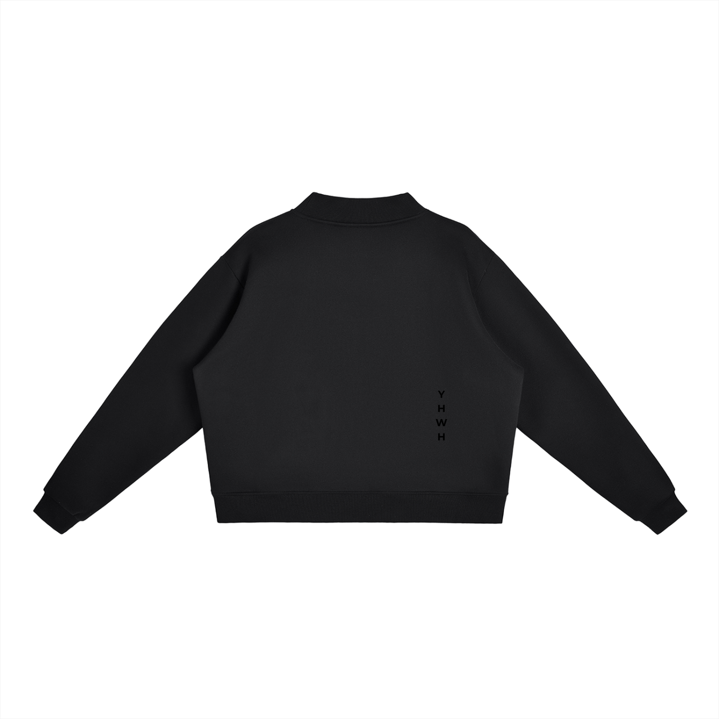 Womens Essential Fleece Mock-Neck Crew Sweatshirt