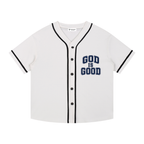 Baseball Style Button-Up Jersey - God is Good