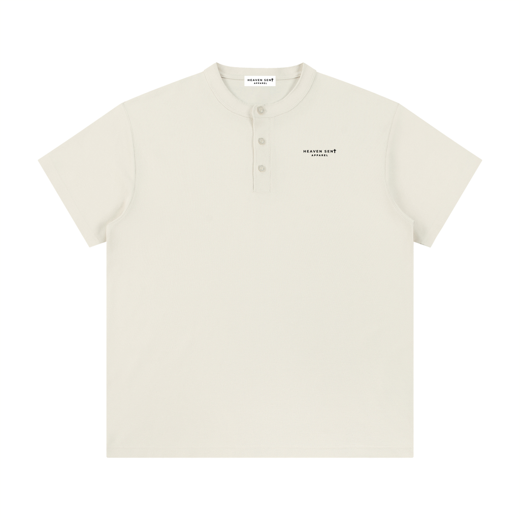 Men's Short Sleeve Henley Shirt - Heaven Sent