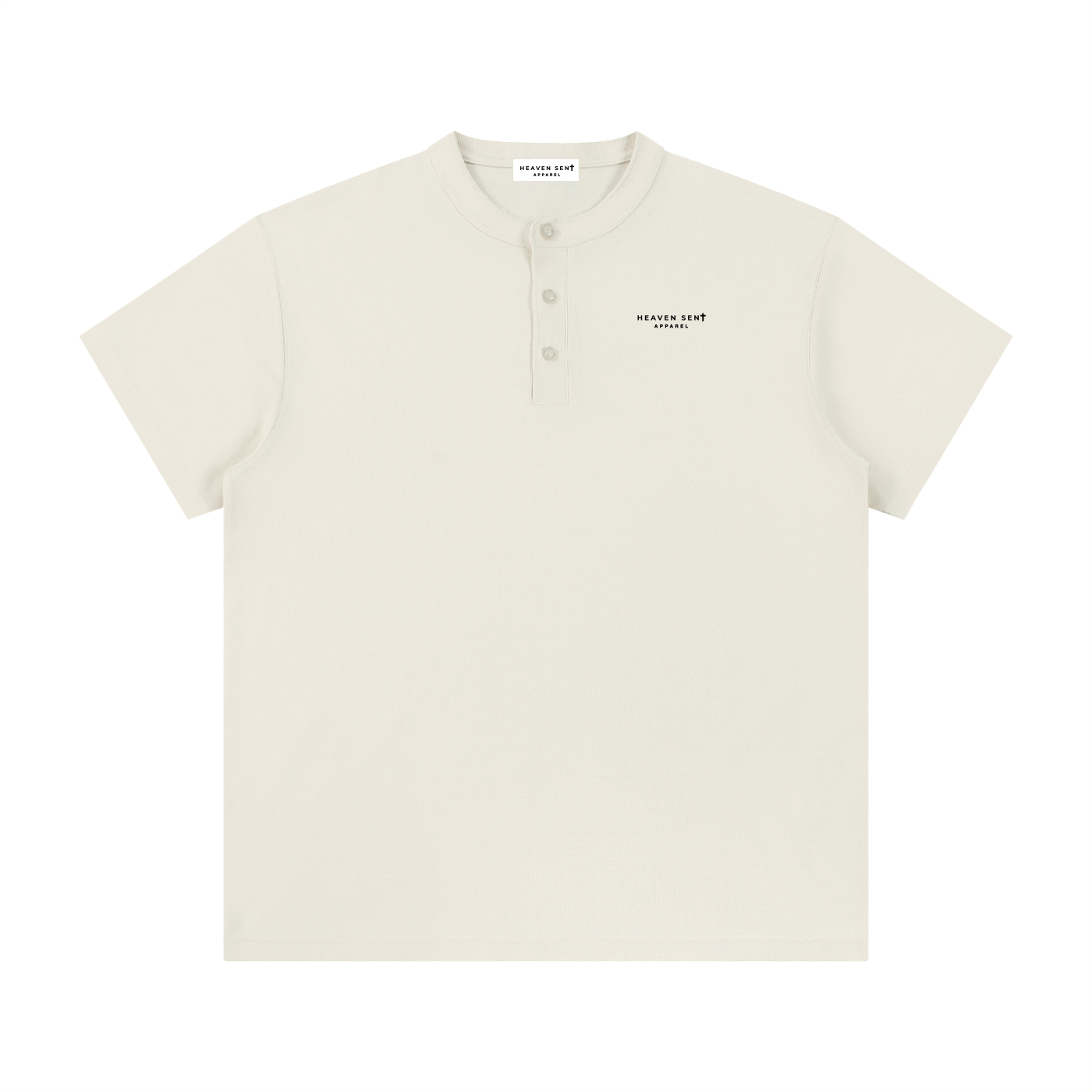 Men's Short Sleeve Henley Shirt - Heaven Sent
